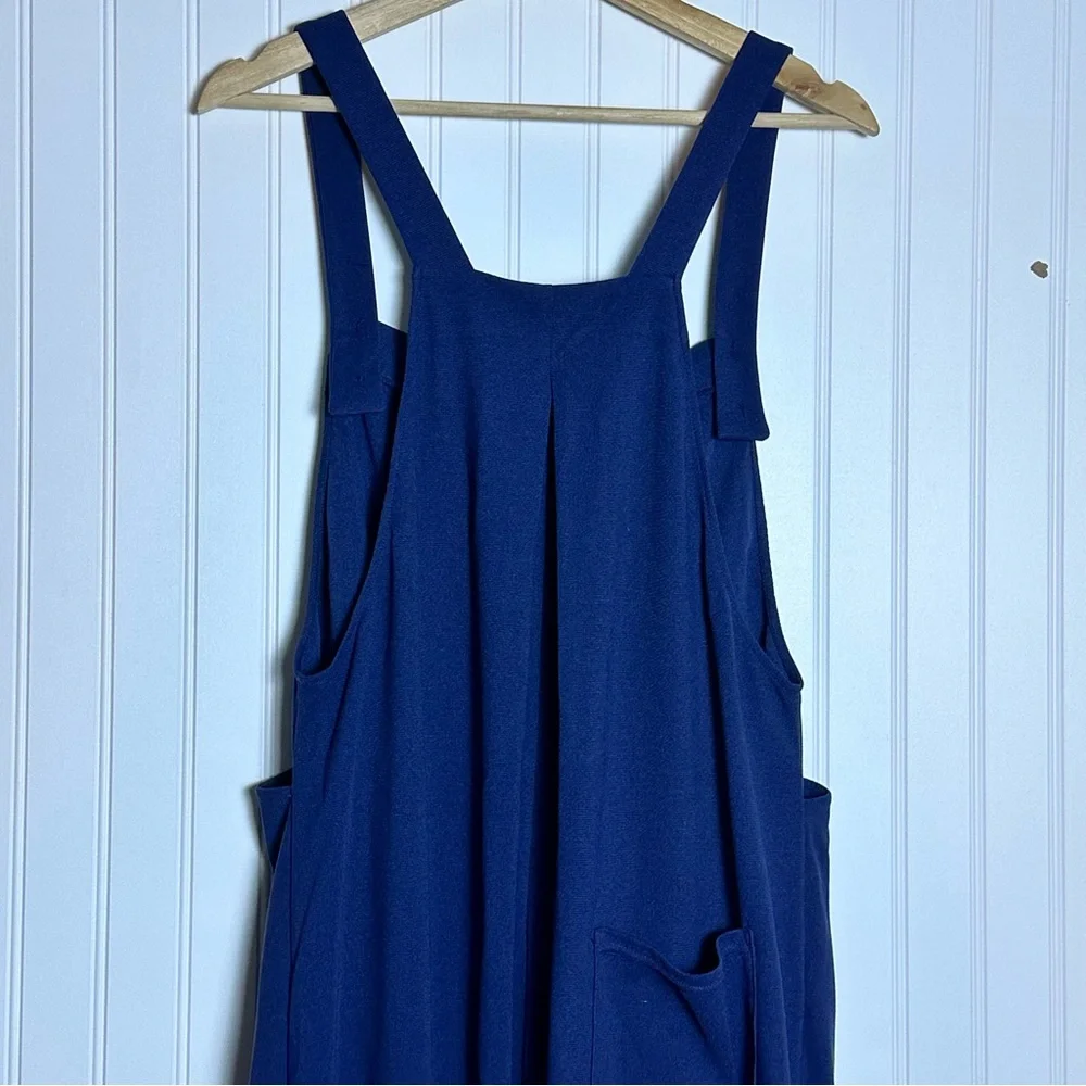 Halara Pockets Waffle Casual Jogger Overalls Women's Blue Jumpsuit Large - Picture 14 of 17